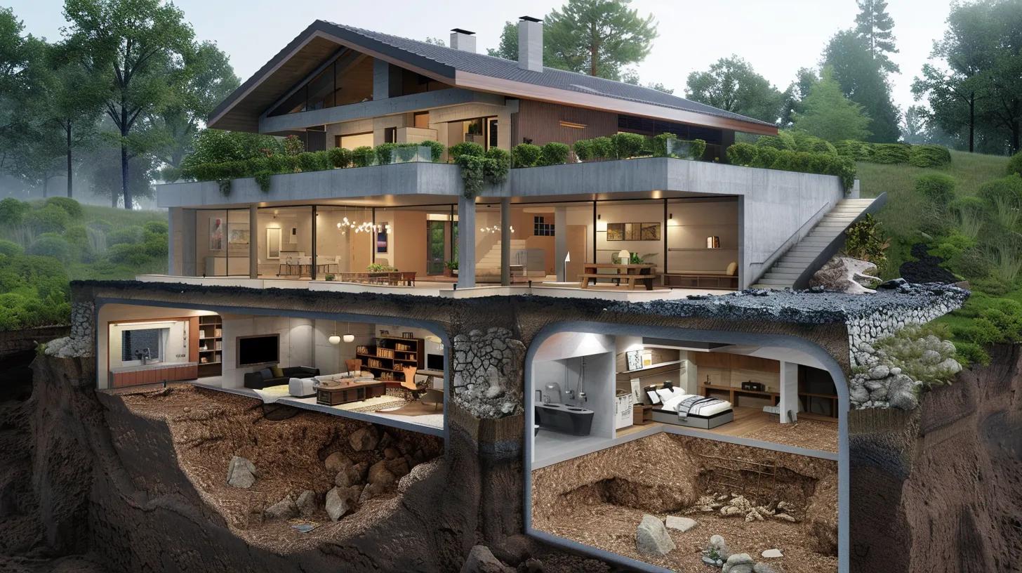 basement waterproofing house layout